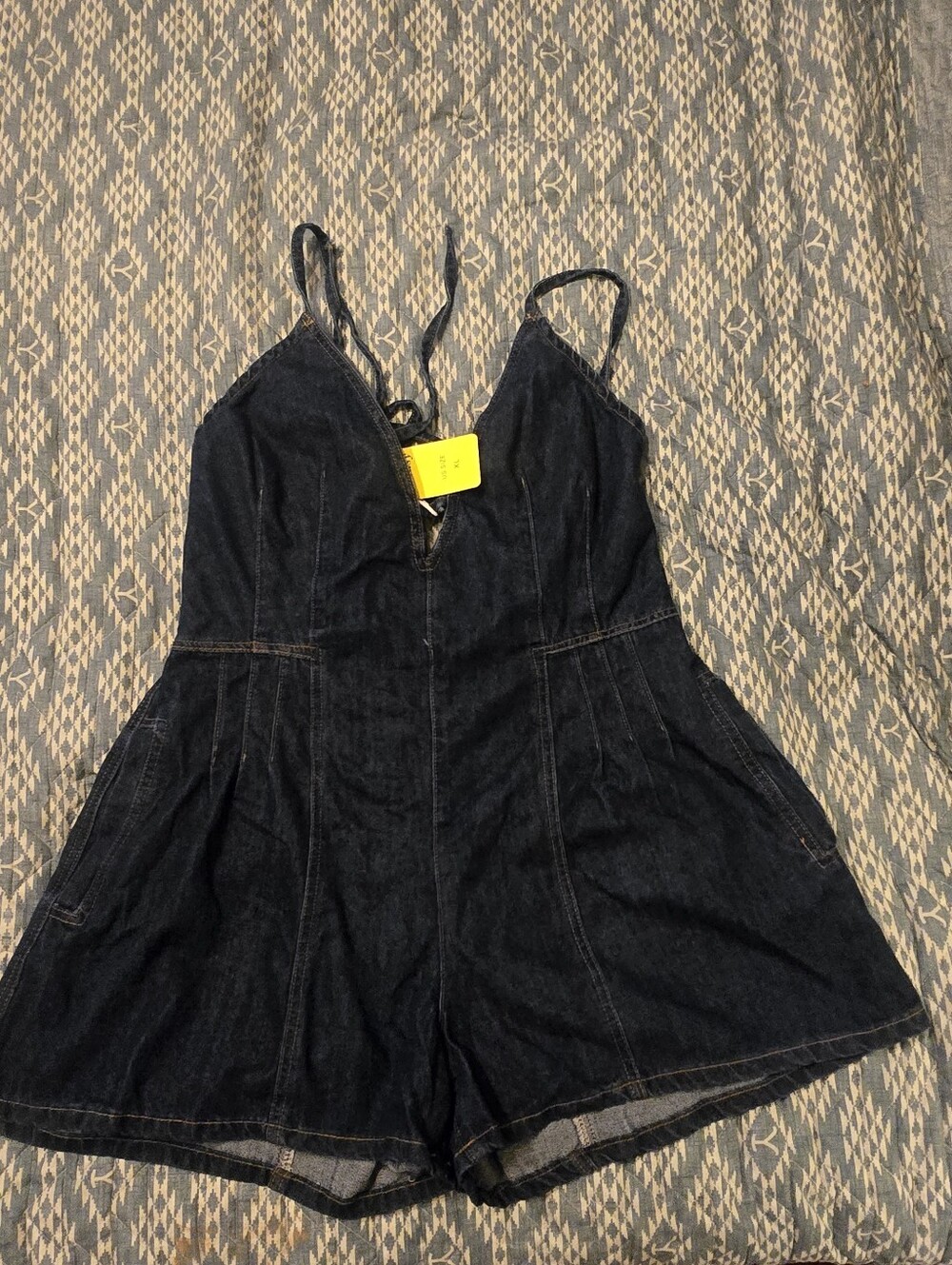 Womens Blue Jean Romper